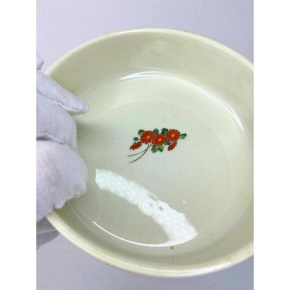 Satsuma Japanese Round 5” Bowl Dish Floral  Design Gold Vintage - Picture 11 of 15